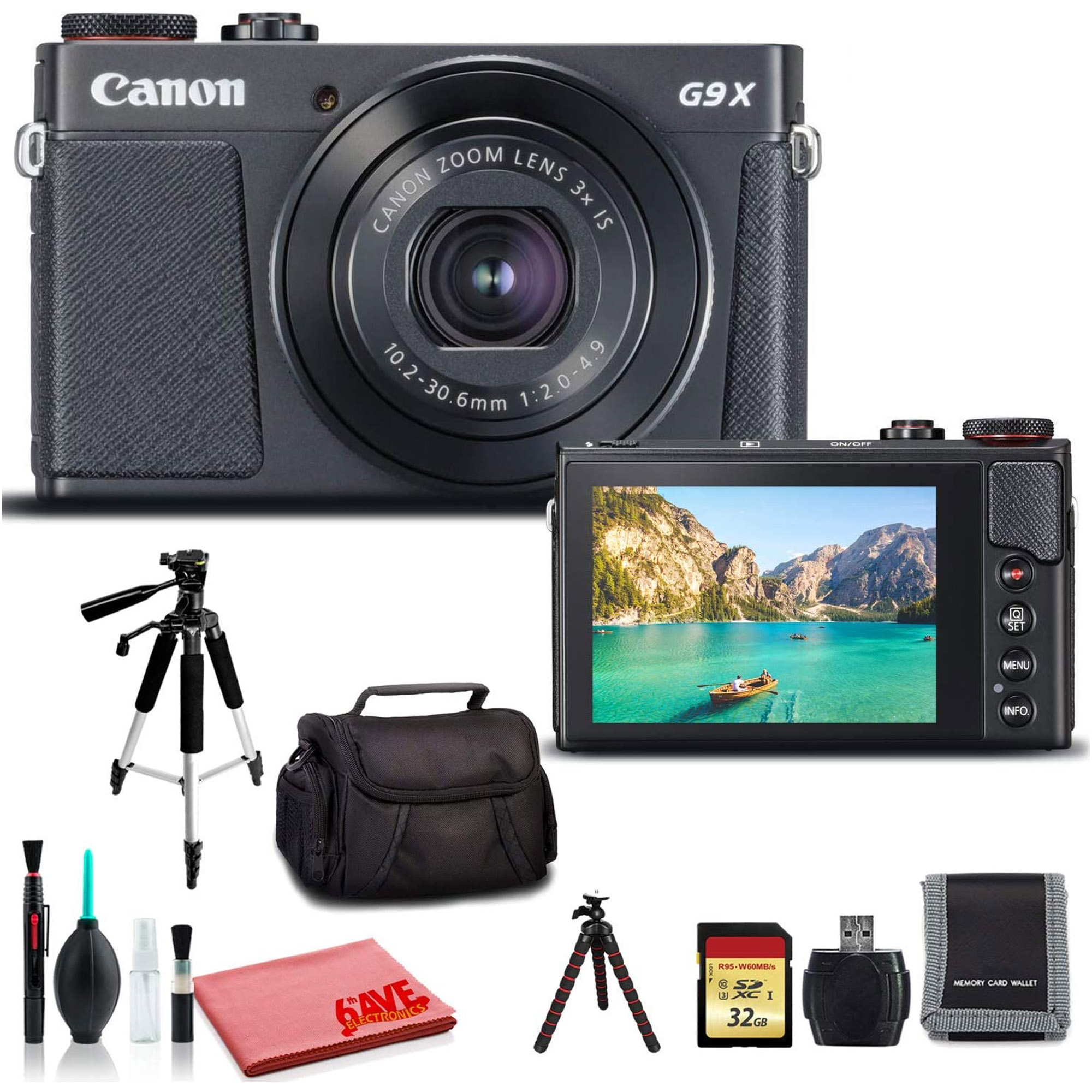 Canon PowerShot G9 X Mark II Digital Camera (Black) (International Model) - Premium Kit - image 1 of 4