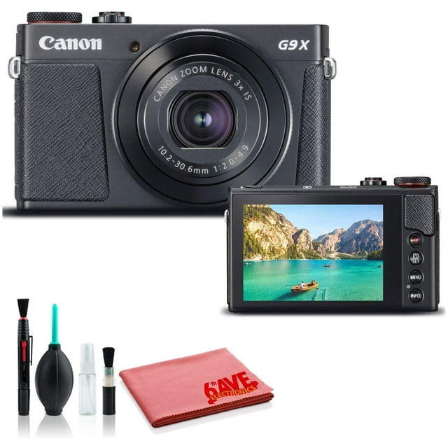Canon PowerShot G9 X Mark II Digital Camera (Black) (International Model) - Standard Kit