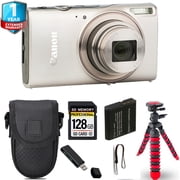 Canon PowerShot IXUS 285 HS Digital Camera Silver + Spider Tripod + Case+ International Version
