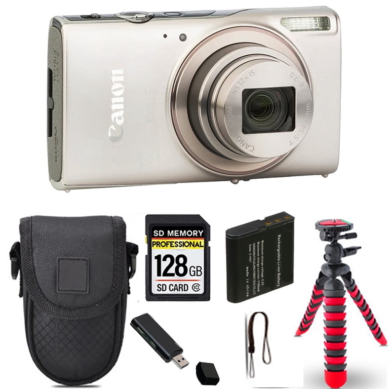Canon PowerShot IXUS 285 HS Digital Camera (Silver)+ Spider Tripod