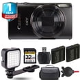 thumbnail image 1 of Canon PowerShot IXY 650 Digital Camera (Black) + Extra Battery + LED +1 Yr Warranty (International Version), 1 of 8