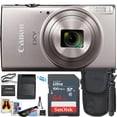 thumbnail image 1 of Canon PowerShot IXY 650 (ELPH 360) HS Digital Camera (Silver) + 64GB Ultra Memory Card + Spider tripod + More ( 12pc Bundle) (International Version), 1 of 5