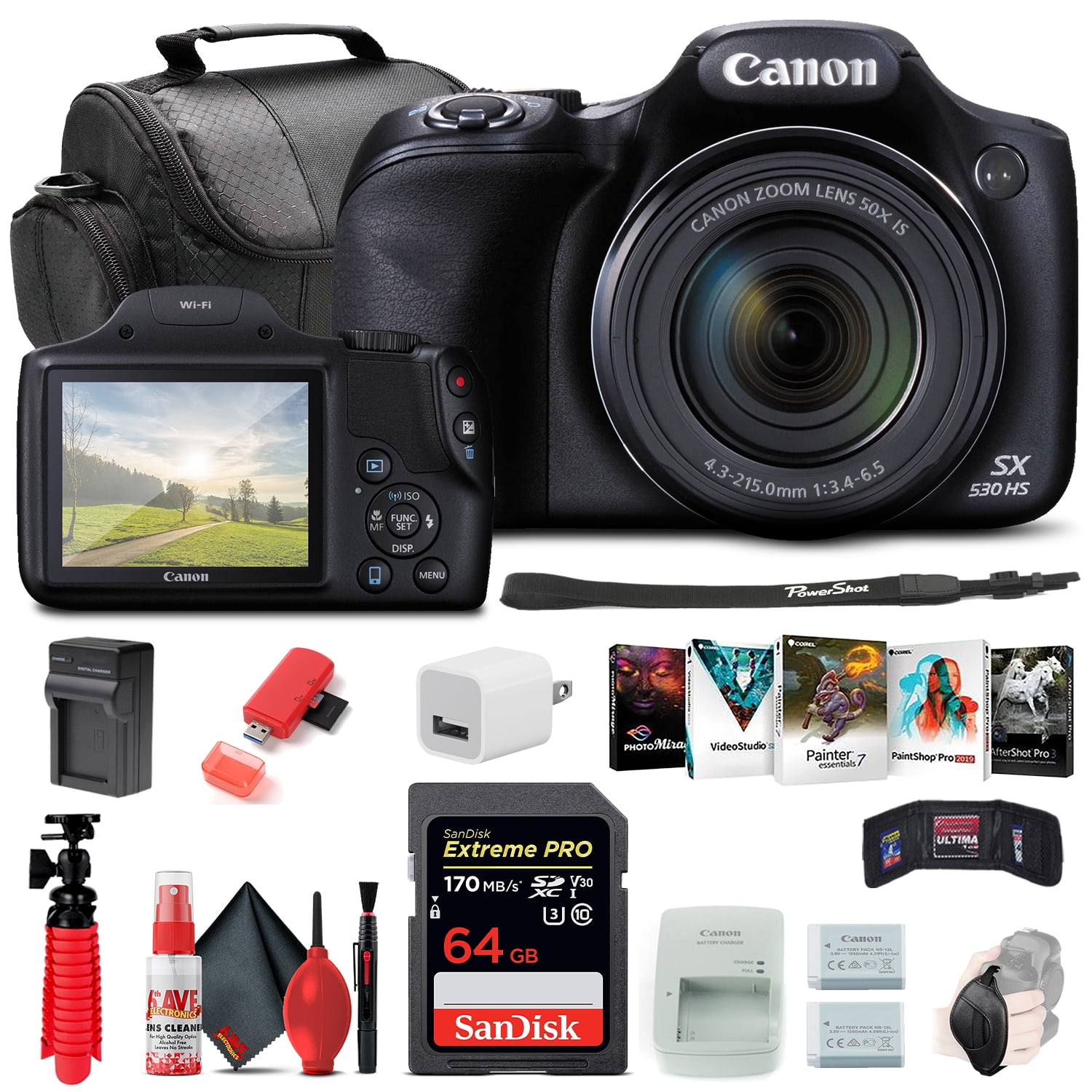 Canon SX530 PowerShot SX530 16MP 50x Zoom Digital Camera - Walmart.com