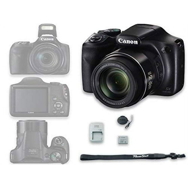 Canon PowerShot SX540 HS Digital Camera with 50x Optical Zoom (Black