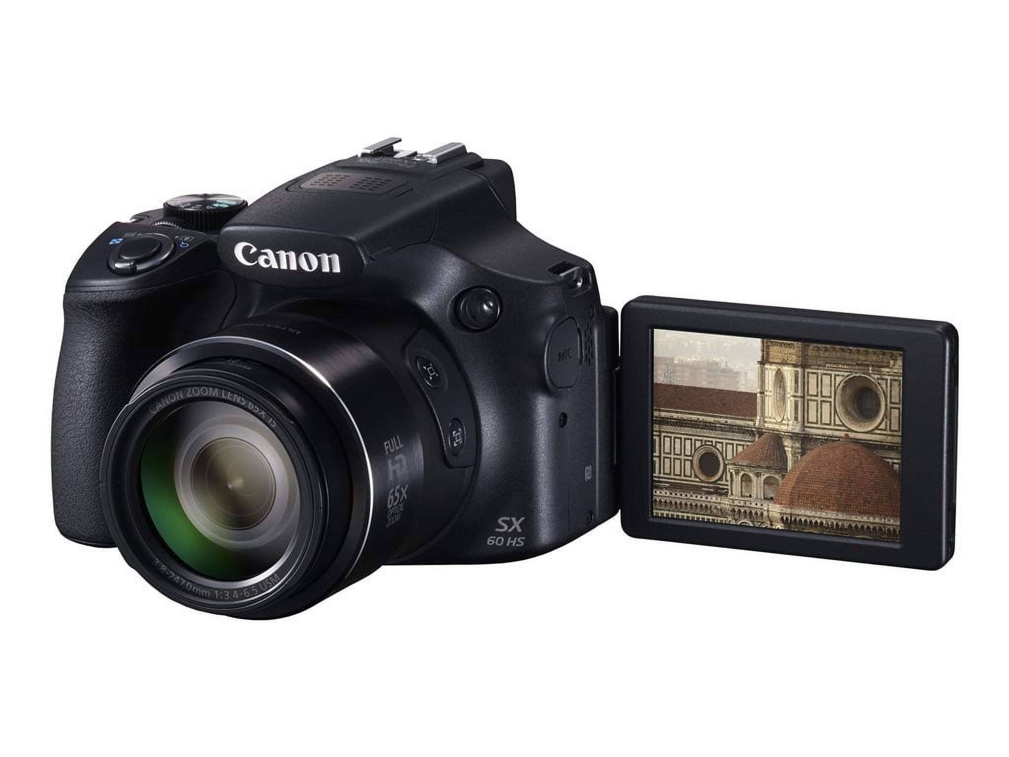 Canon PowerShot SX60 HS - Digital camera - compact - 16.1 MP - 65 x optical zoom - Wi-Fi, NFC - image 1 of 80