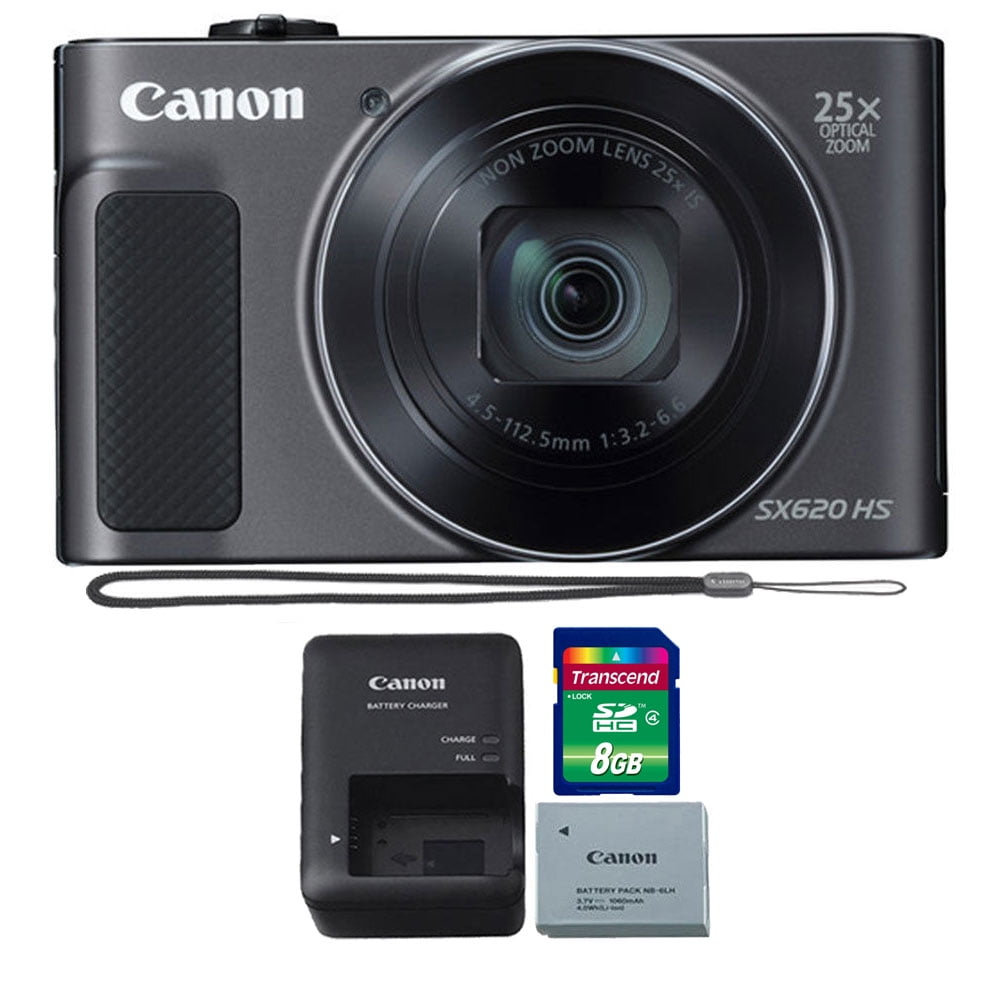 Canon PowerShot SX HS .2MP x Zoom WiFi / NFC Full HD p Digital  Camera Black with GB Memory Card