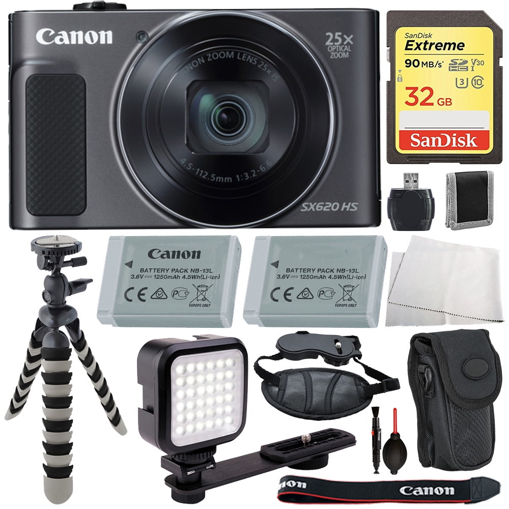 Canon PowerShot SX620 HS Digital Camera (Black) with Advanced