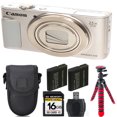 thumbnail image 1 of Canon PowerShot SX620 HS Digital Camera (Silver) + Extra Battery +Tripod + Case -16GB Kit (International Version), 1 of 4