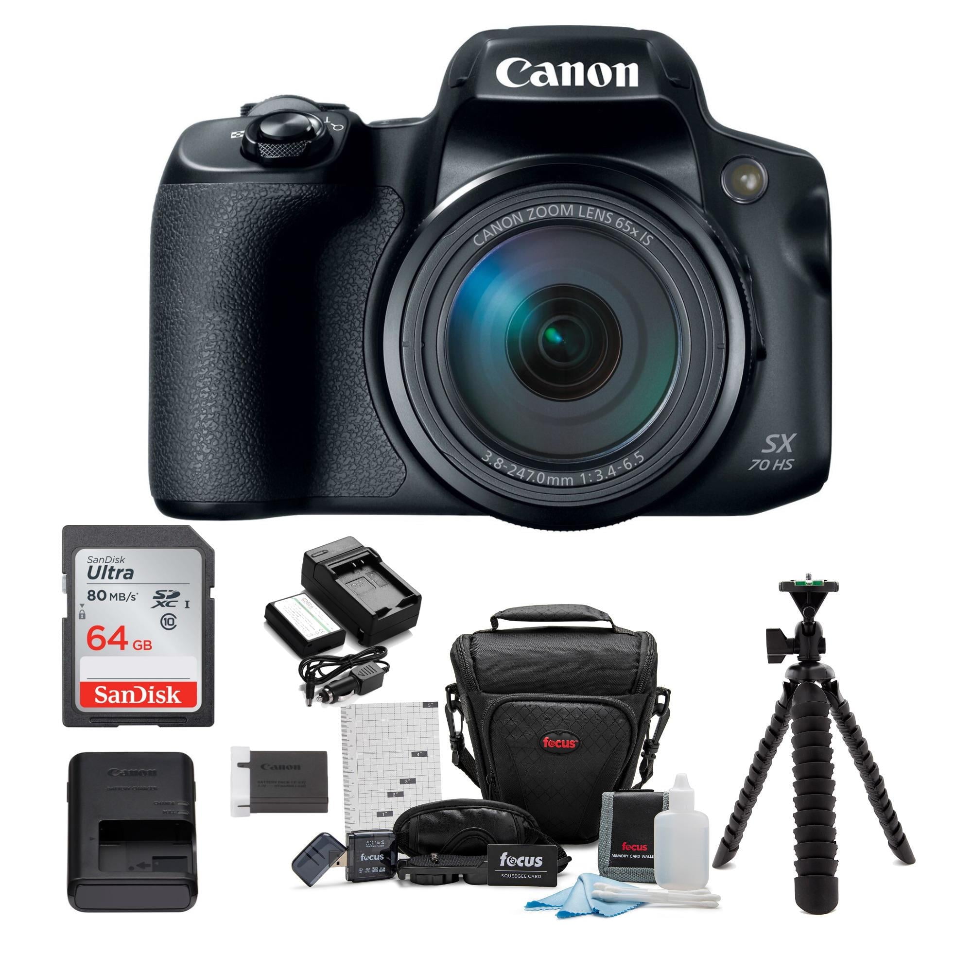 Canon PowerShot SX70 HS Digital Camera: 65x Optical Zoom & 4K