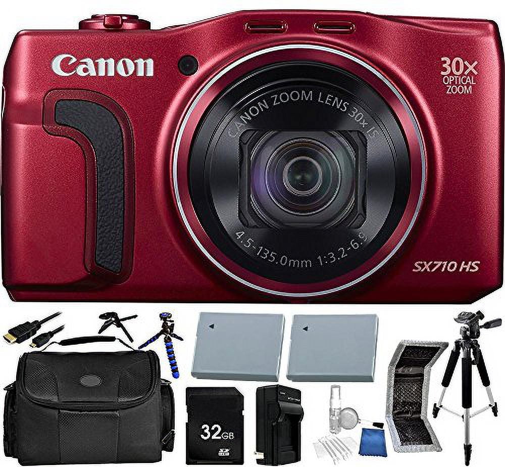 Canon PowerShot SX710 HS Digital Camera (Red) - International