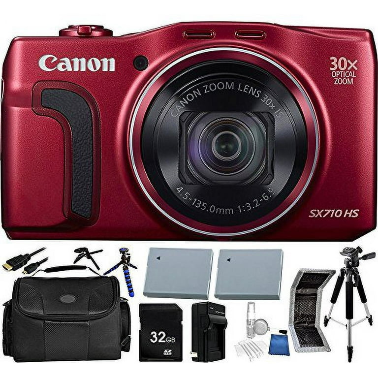 Canon PowerShot SX710 HS Digital Camera (Red) - International