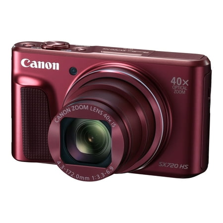 Canon - PowerShot SX720 HS 20.3-Megapixel Digital Camera - Red