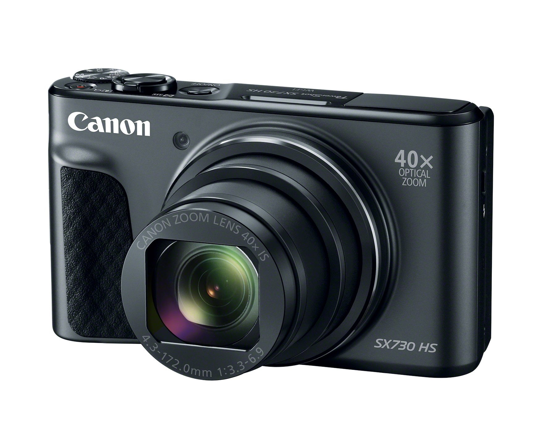 Canon PowerShot SX730 HS 20.3 Megapixel Camera - Black (1791c001) Walmart.com