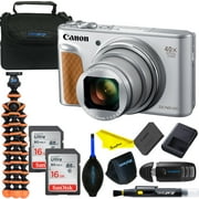 Canon PowerShot SX740 HS 20.3MP 40x Optical Zoom Digital Camera with 4K Video - Silver+Buzz-Photo Kit