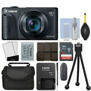 Canon PowerShot SX740 HS 20.3MP Digital Camera 40x Optical Zoom Black + 16GB Kit - International Version