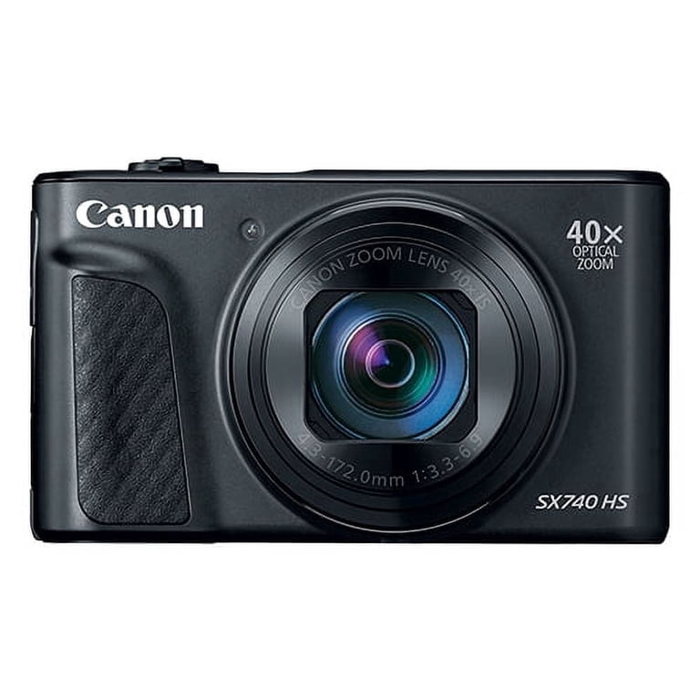 Canon, PowerShot SX740 HS Digital Camera, 20.3MP, Black - Walmart.com