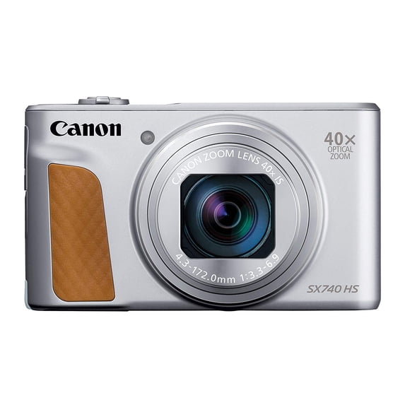 Canon PowerShot SX740 HS 20.3MP Digital Camera Silver with 40x Optical Zoom Wifi 4K Video (International Version) (International Version)
