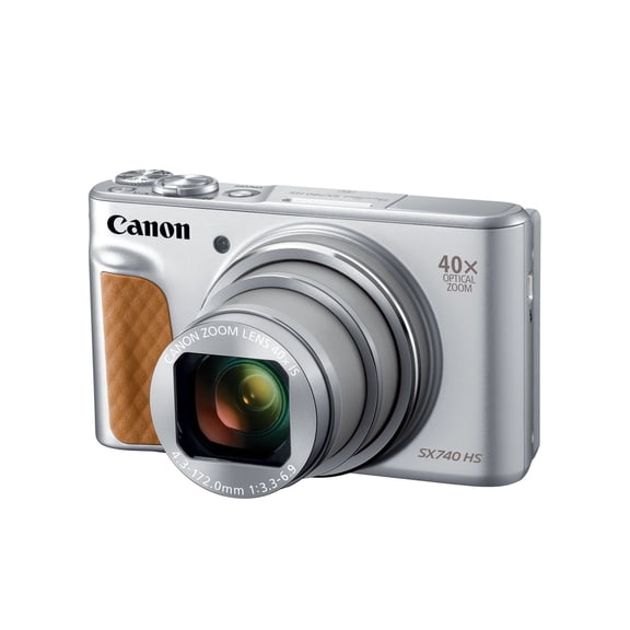 Canon PowerShot SX740 HS 20.3MP Digital Camera with 40x Optical Zoom, 3.0 Inch Tilt LCD, Wi-Fi and Bluetooth Connectivity (Silver - Japan)