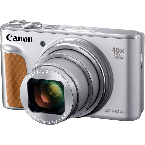 Canon PowerShot SX740 HS 40x Zoom Digital Camera with 4K Video | Silver