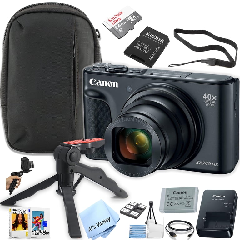 Canon PowerShot SX740 HS, 20.3 MP, 40x Optical Zoom, 4K Video