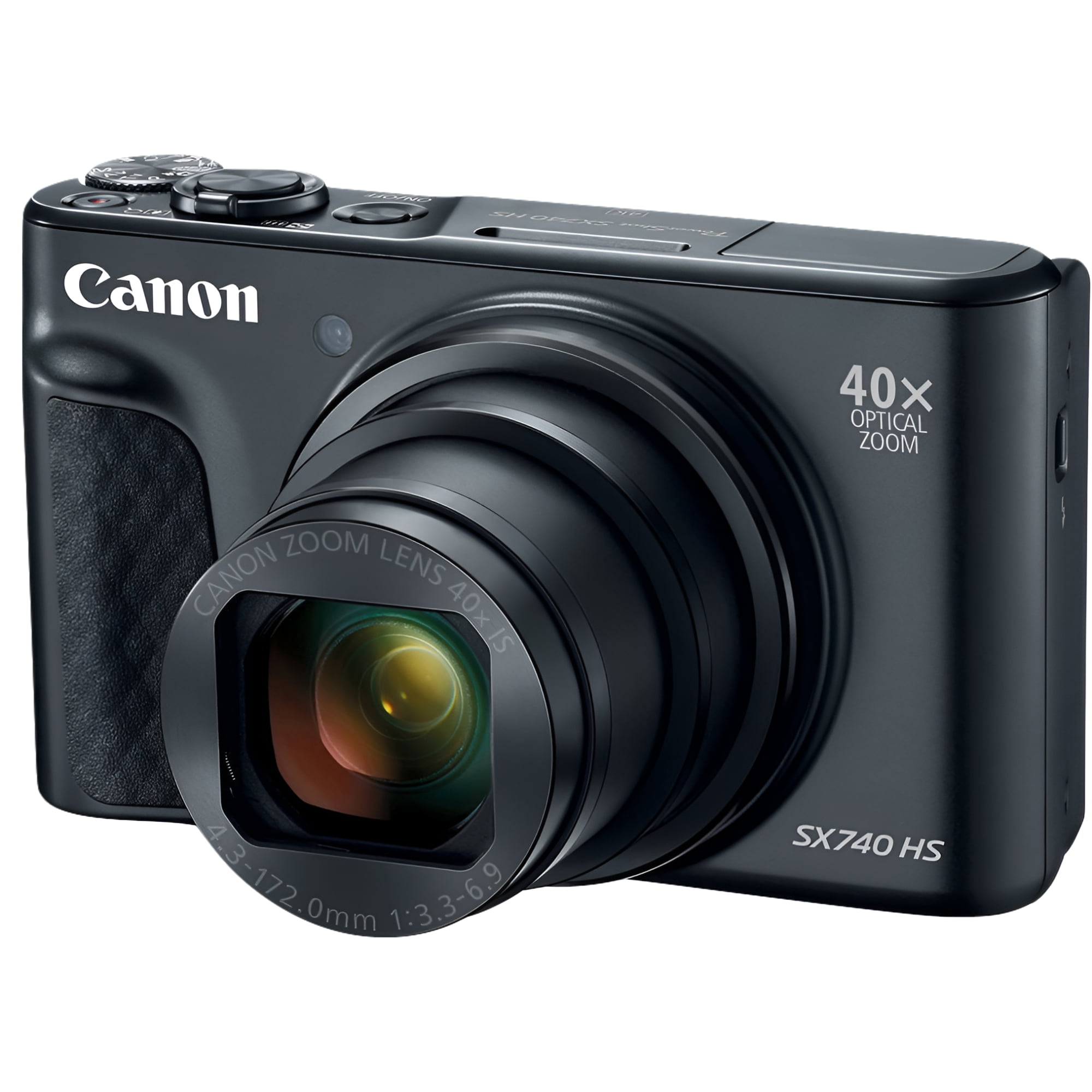 TRI-STATE CAMERA Canon PowerShot SX740 HS Wi-Fi 4K Digital Camera 40x Optical Zoom (Black) 2955C001