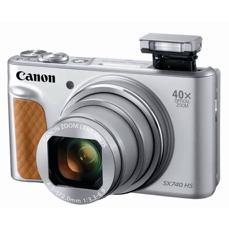 Canon PowerShot SX740 HS Digital Compact Camera- Silver