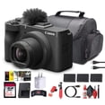 thumbnail image 1 of Canon PowerShot V1 4K Vlogging Camera 1-Inch Sensor Flip Screen Face Tracking AF (6390C001) + 64GB Memory Card + Photography Software + 2 x LP-E17 + More (International Version), 1 of 8
