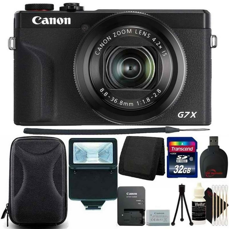 Canon Powershot G7X III Top Point and Shoot Camera Bundle 20MP 4K