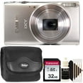thumbnail image 1 of Canon Powershot IXY 650 / ELPH 360 20.2MP Camera (Silver) and 32GB SDXC/SDHC Memory Card Starter Kit, 1 of 9