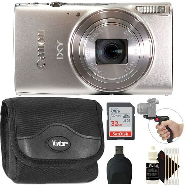 Canon Powershot IXY 650/ELPH 360 Point and Shoot Digital Camera (Silver