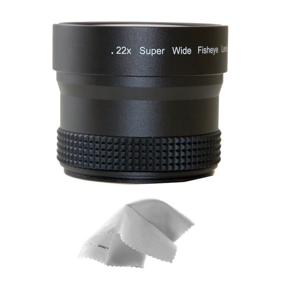 0.21x-0.22x High Grade Fish-Eye Lens Compatible with Canon Powershot S3IS (Includes Adapter)