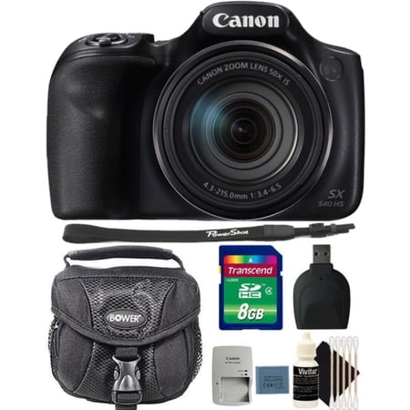 Canon Powershot SX540 HS 20.3MP Digital Camera with Deluxe Accessory Kit
