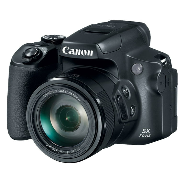Canon Powershot SX70 20.3MP - 65x Zoom, 4K Video, 3-inch LCD Screen, Black - Walmart.com Canon Powershot SX70 20.3MP - 65x Zoom, 4K Video, 3-inch LCD Screen, Black - Walmart.com