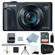 WHOISCAMERA Canon Powershot SX740 HS 4K Video Digital Camera Black + Basic Bundle