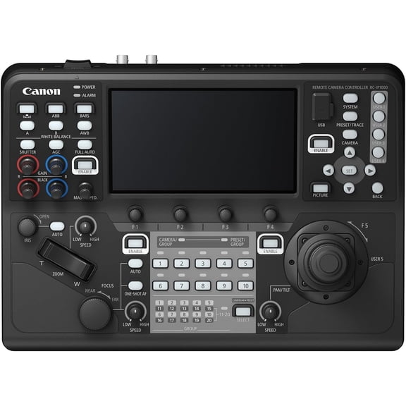Canon RC-IP1000 PTZ Controller, 7-inch Touch Screen, Easy Operation, Control Lever & Zoom Rocker(Sold without manufacturer warranty)