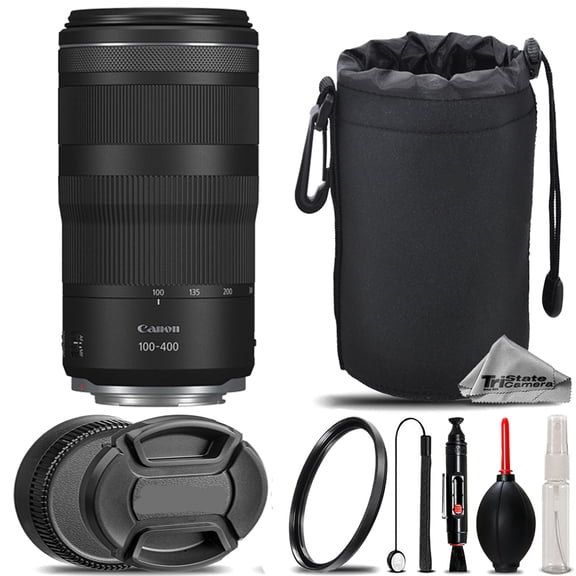 Canon RF 100-400mm f/5.6-8 IS USM Lens + UV Filter+ + Hood + Lens Pouch- Basic Kit (International Version)