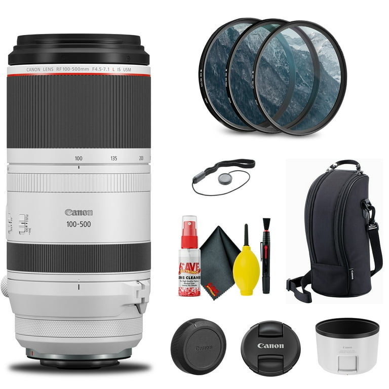 Canon RF 100-500mm f/4.5-7.1L IS USM Telephoto Lens with 77mm