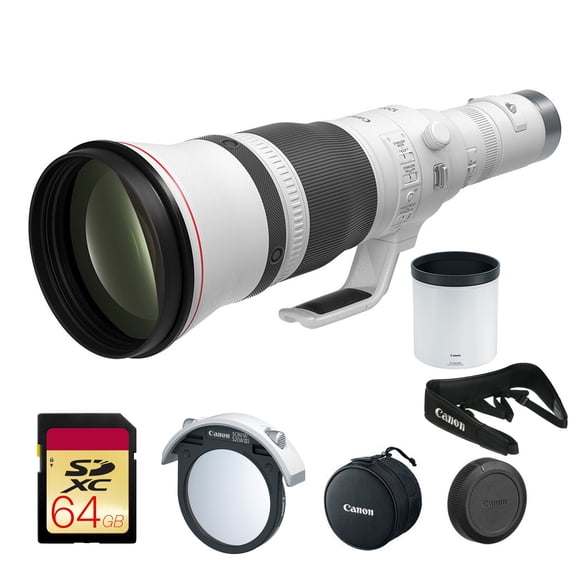 Canon RF 1200mm f/8 L IS USM Lens  Super-Telephoto Prime Lens with Image Stabilization & L-Series Build for Birding & Sports (5056C002) + 64GB Memory Card