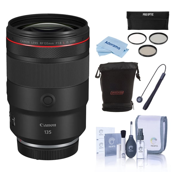 Canon RF 135mm f/1.8 L IS USM Lens + Essentials Kit
