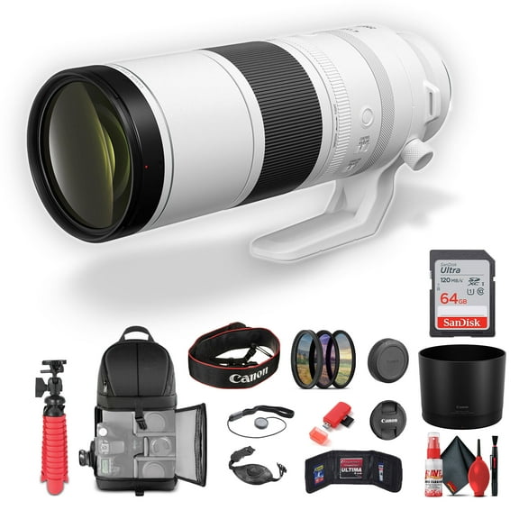 Canon RF 200-800mm F/6.3-9 IS USM Super-telephoto Zoom Lens (Canon RF) Bundle (International Version)