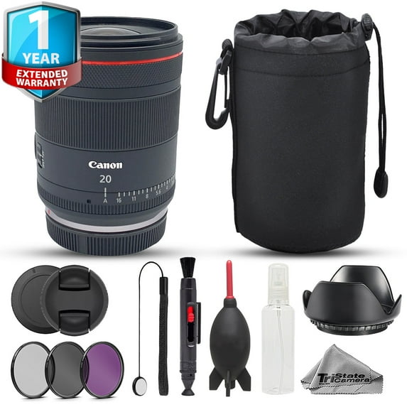 Canon RF 20mm f/1.4 L VCM Lens - 10pc Advanced Bundle + 1 Yr Warranty (International Version)