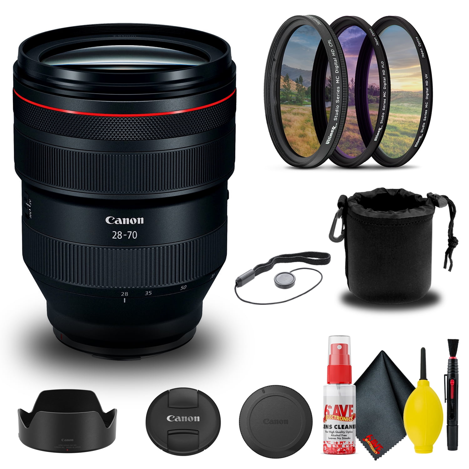 Canon RF 28-70mm F2 L USM Lens, Full Frame Zoom, Wide Angle to