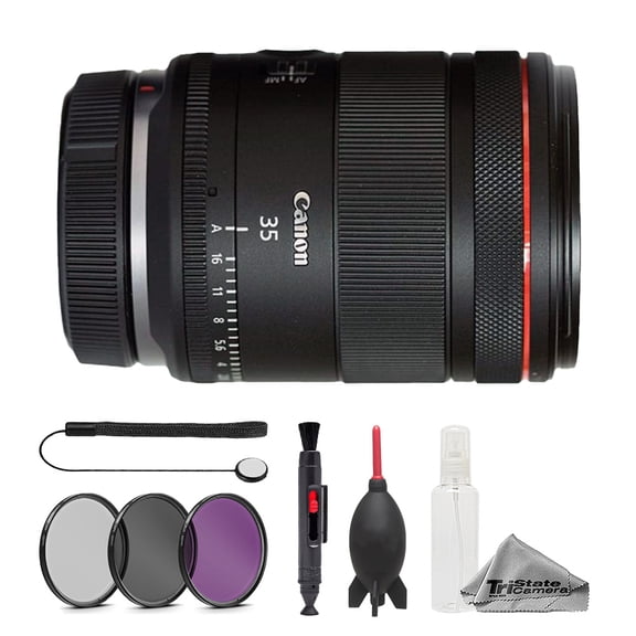 Canon RF 35mm f/1.4 L VCM Lens - 7pc Essentials Bundle (International Version)