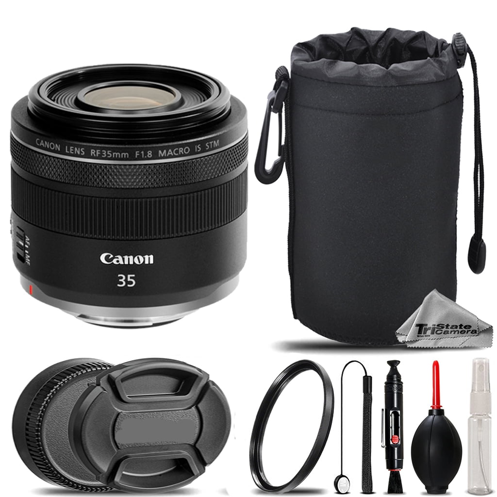Canon RF 35mm f/1.8 IS Macro STM Lens + UV Filter+ + Hood + Lens