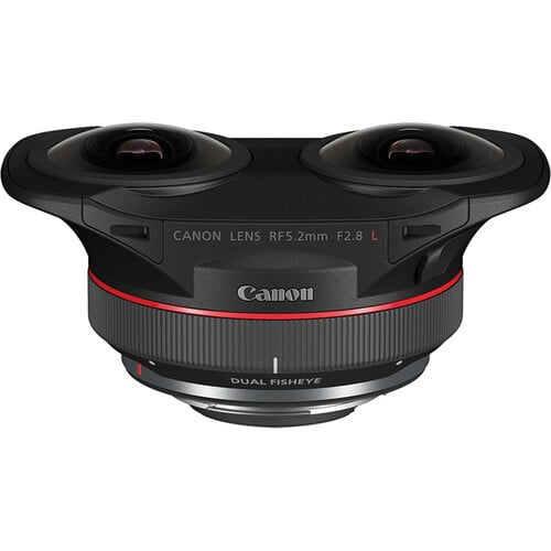Canon RF 5.2mm F/2.8 L Dual Fisheye 3D VR Lens (International Version)