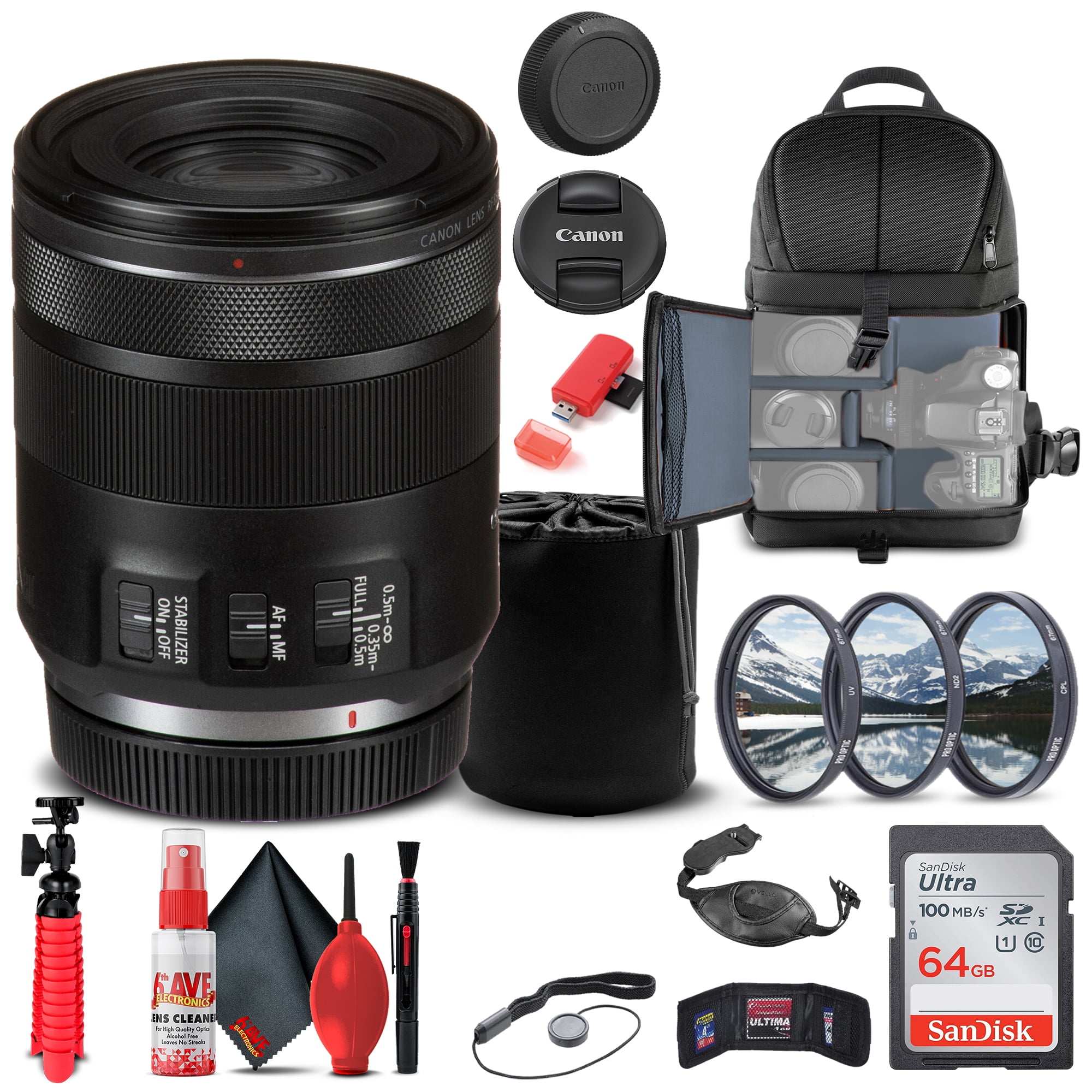 Canon RF 85mm f2 Macro IS STM Lens with Filter Kit Kuwait Ubuy