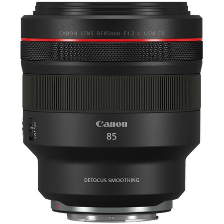 Canon - RF85mm F1.2 L USM DS Mid-Telephoto Prime Lens for EOS R-Series Cameras - Black