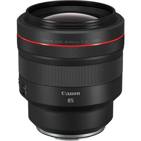 Canon - RF85mm F1.2 L USM Mid-Telephoto Prime Lens for EOS R-Series Cameras - Black