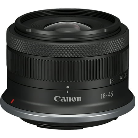 Canon - RF-S18-45mm F4.5-6.3 IS STM Standard Zoom Lens for EOS R-Series Cameras - Black