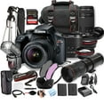thumbnail image 1 of Canon Rebel T100 (EOS 4000D) w/18-55mm, 75-300mm, 420-800mm Super Telephoto Lens, 128GB SD Card, and More (Extreme Pro-Bundle) (International Version), 1 of 9
